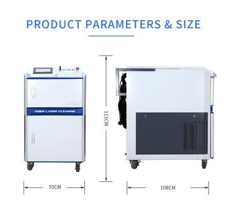Air Cooled 100w Laser Cleaning Machine Laser Rust Removal Cleaning Machine