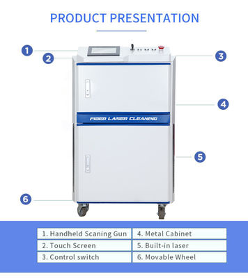 Wood Stone Stainless Steel Rust Remover JPT Raycus 1000w 1500w 2000w Laser Cleaner