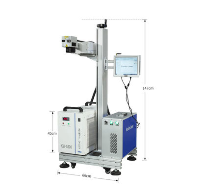 3W 5W 10W Online Flying UV  laser marking Machine Equipment for Wood Metal Plastic