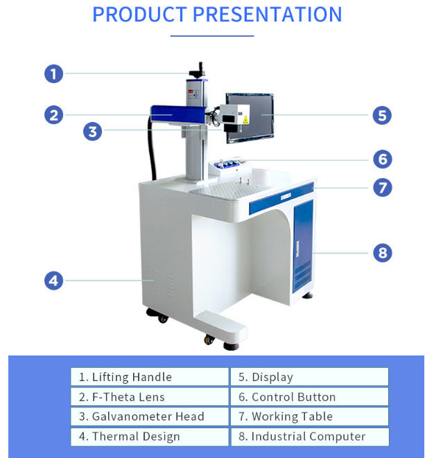 Acrylic / Rubber Co2 Laser Marking Machine 50w